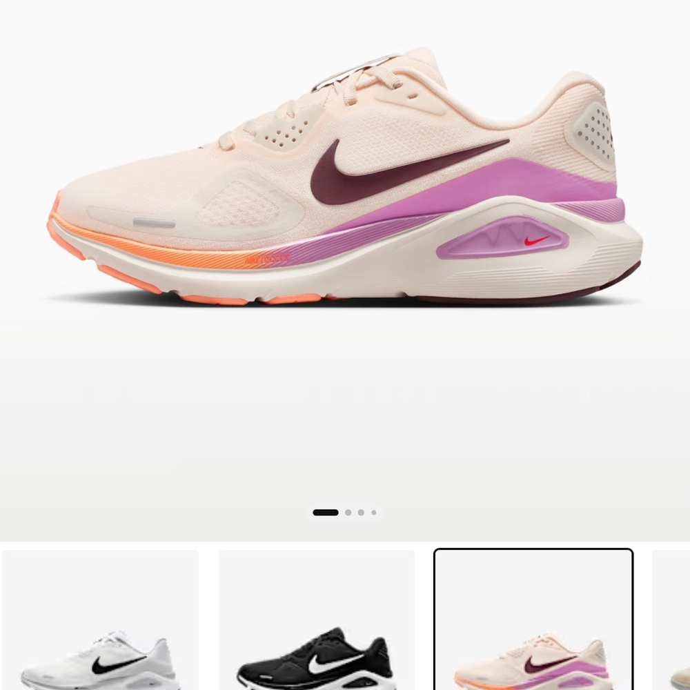 Nike Women's Pink Multi-Accent Running Shoes 8.5 Wide like new